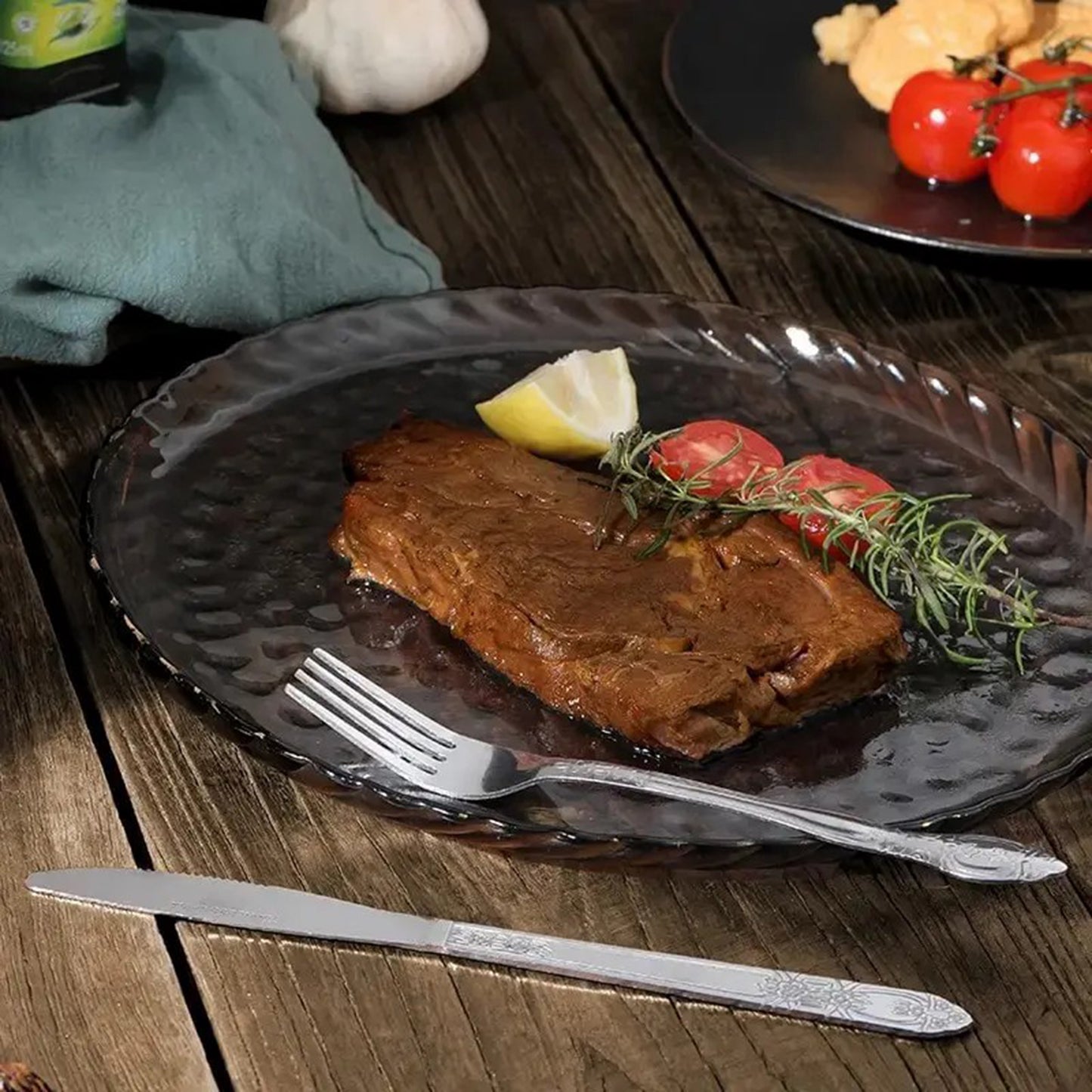 Premium Stainless Steel Cutlery Set – Fork Knife Spoon Teaspoon 4-Piece - USA