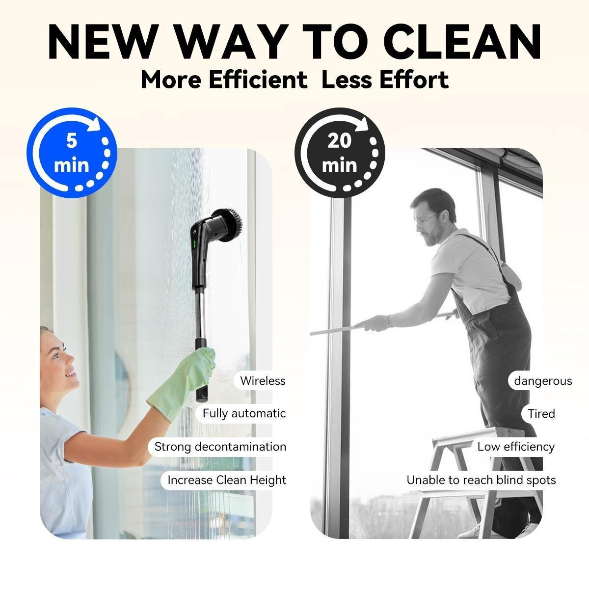 Electric Cleaning Brush – Powerful Scrubber for Effortless Cleaning