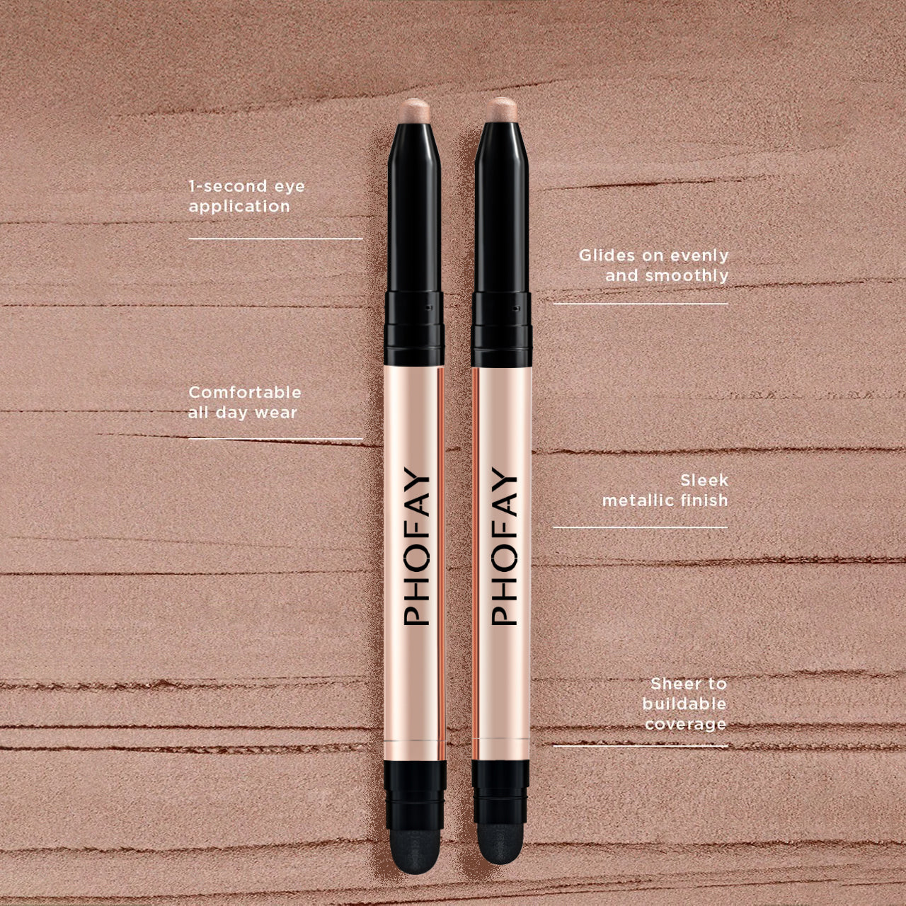 PHOFAY Eyeshadow Stick – Smooth, Long-Lasting & Easy to Apply - USA