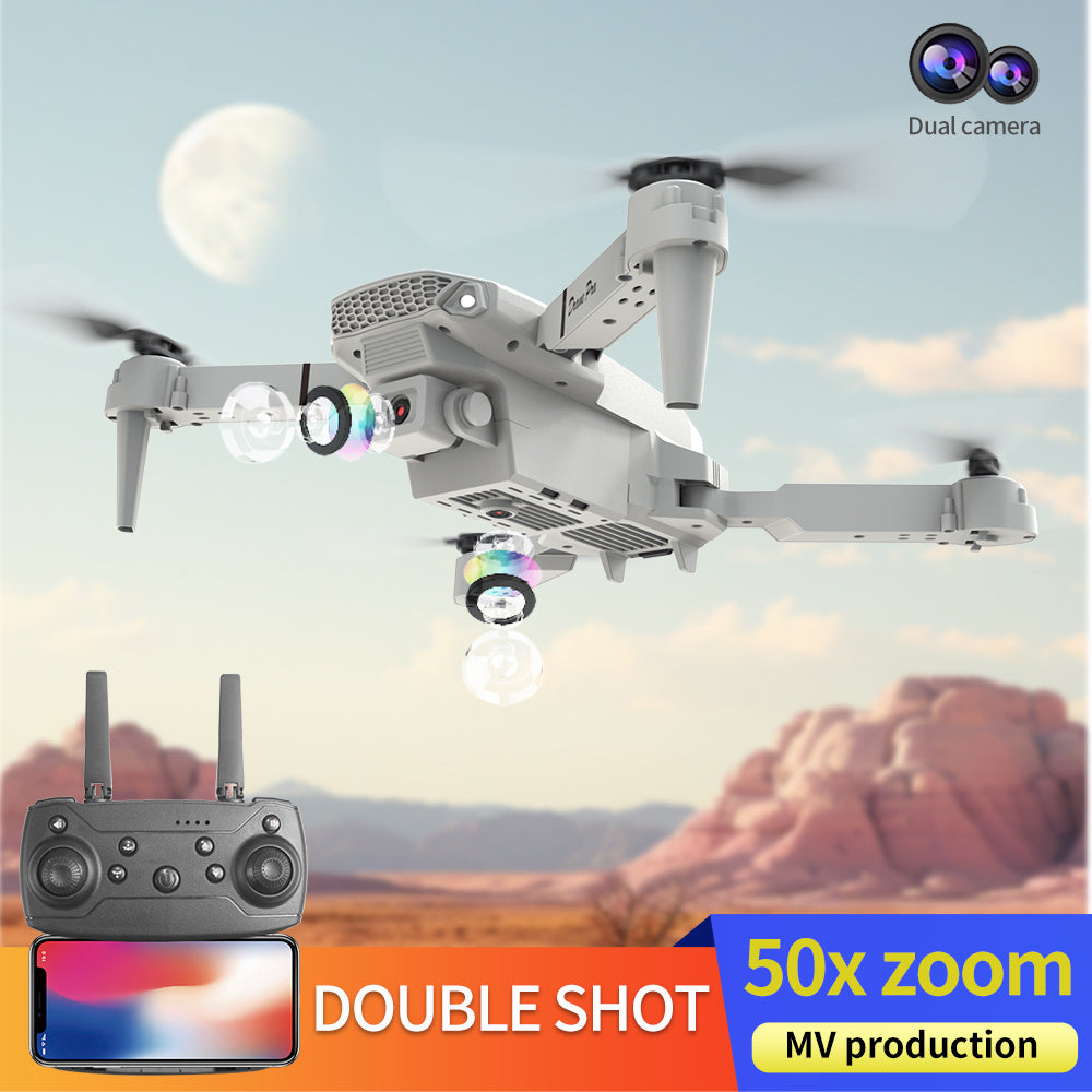 E88 Dual Camera Drone – WiFi FPV, Foldable & Beginner-Friendly