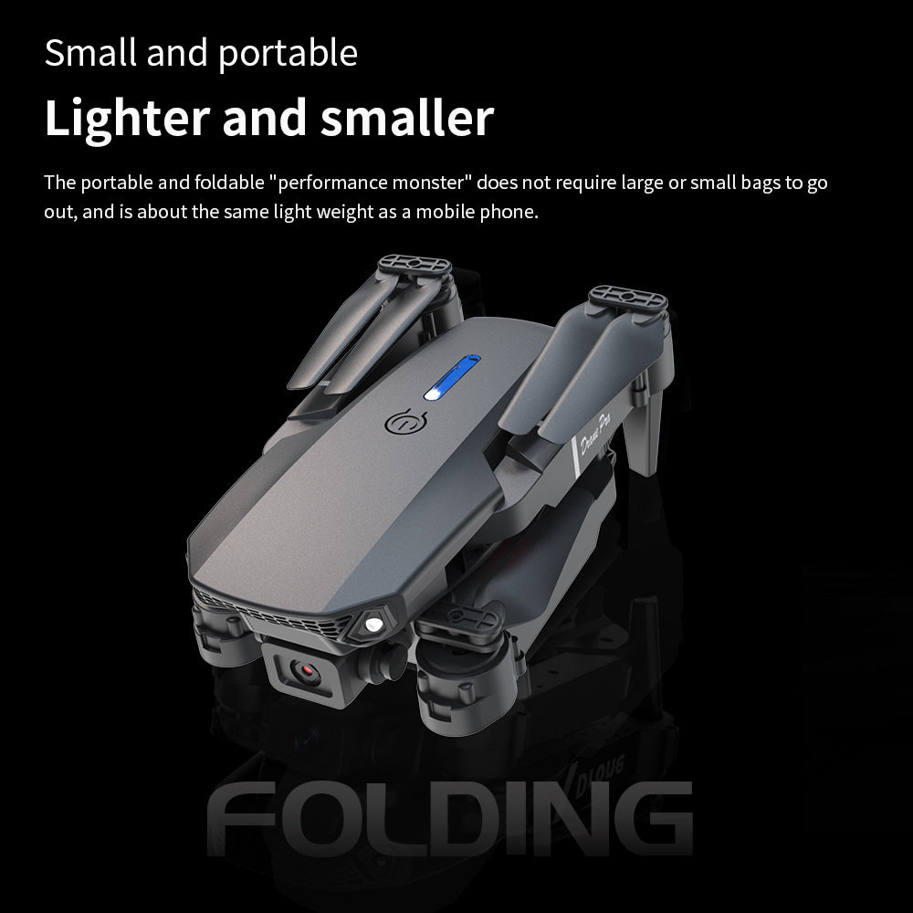 E88 Dual Camera Drone – WiFi FPV, Foldable & Beginner-Friendly