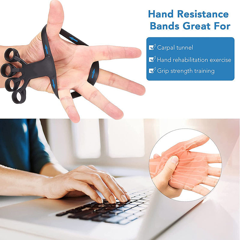 Silicone Finger Grip Trainer – Hand Exerciser for Strength, Rehab & Pain Relief Health
