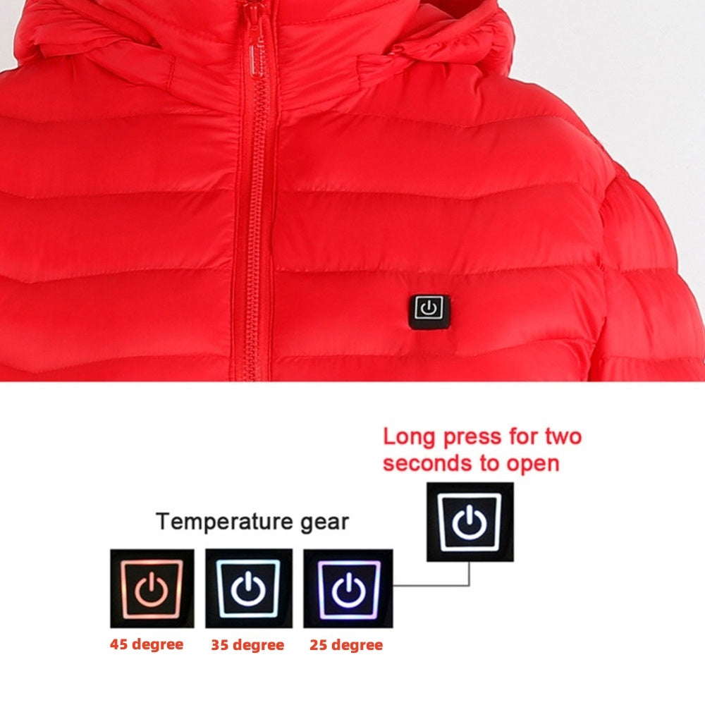 Rechargeable Heated Jacket for Men – Winter Thermal Coat with USB Power Heating Pads Fashion
