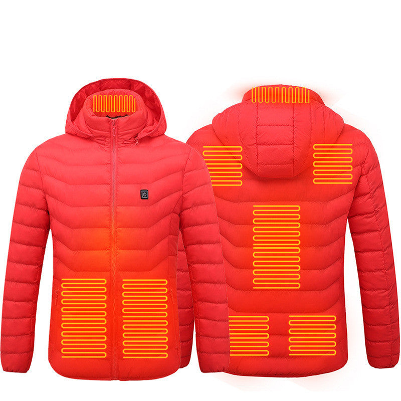 Rechargeable Heated Jacket for Men – Winter Thermal Coat with USB Power Heating Pads Fashion