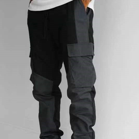 Men’s Cargo Trousers – Loose Fit Pants with Large Pocket Stitching Design Fashion