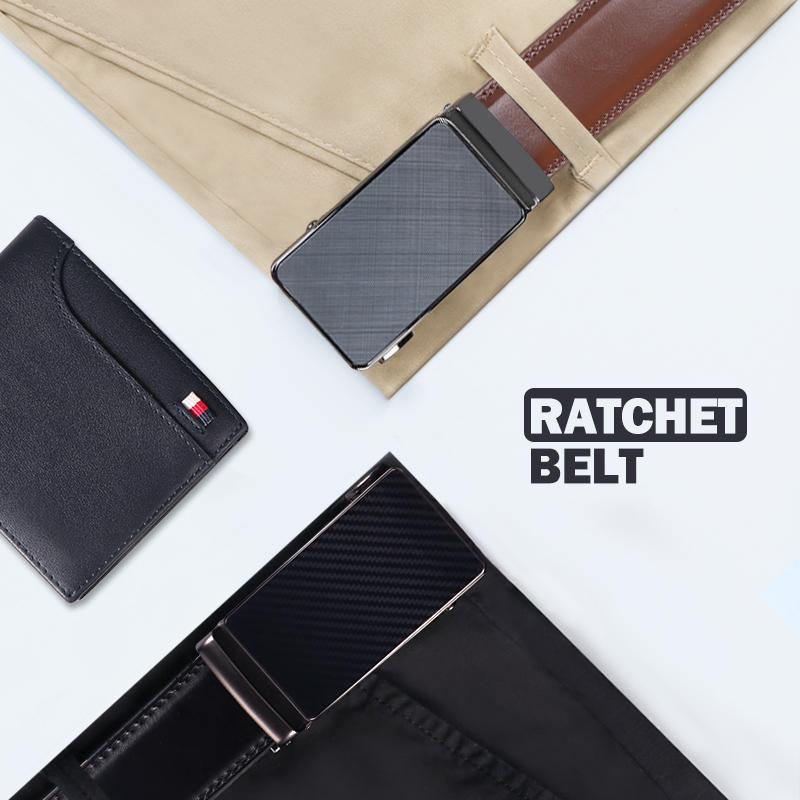 Men’s Premium Ratchet Belt – Adjustable No-Hole Design, Perfect Gift Choice Fashion