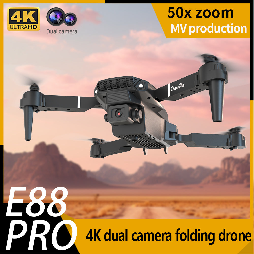 E88 Dual Camera Drone – WiFi FPV, Foldable & Beginner-Friendly