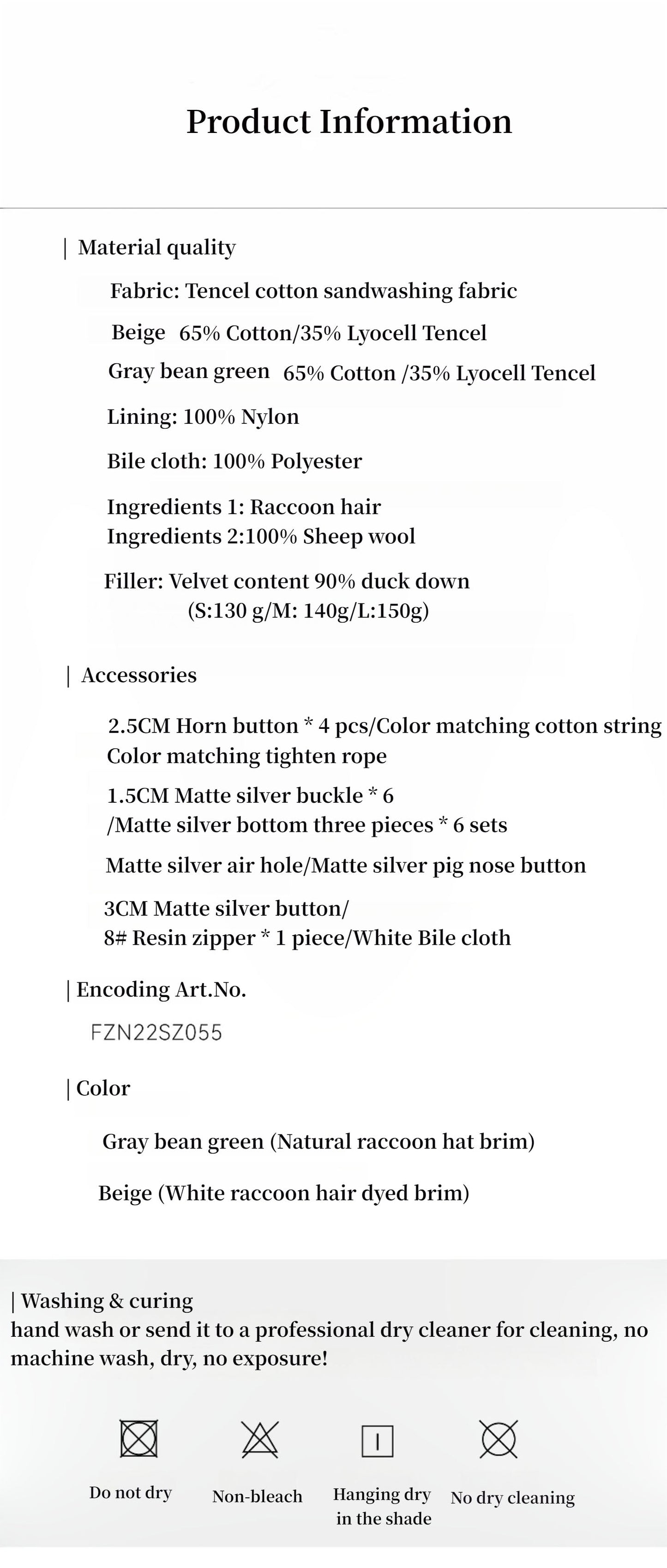 Fireladyfur Women’s Down Parka with Raccoon Fur Collar – Hooded Coat