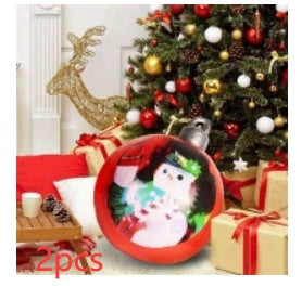 Large 60CM PVC Christmas Ball – Inflatable Xmas Ornament for Yard or Tree Home