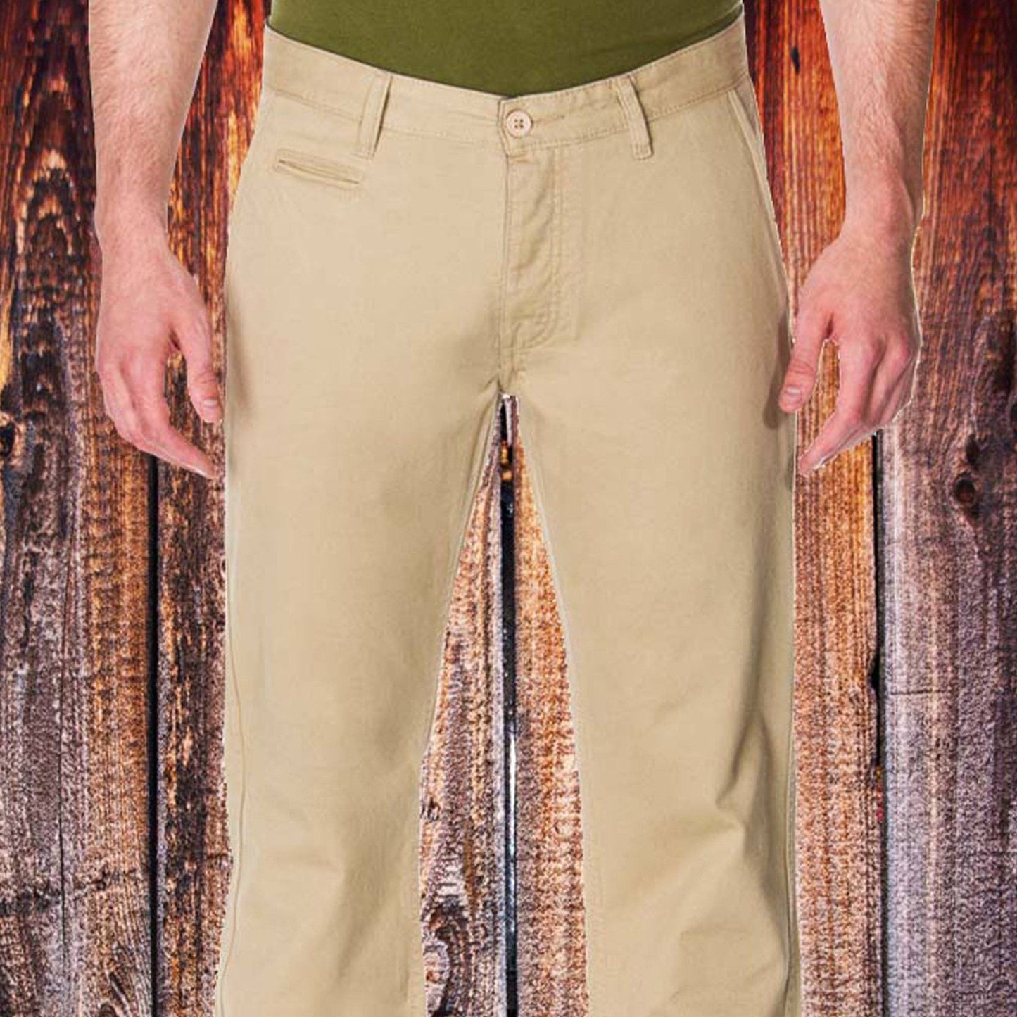 Men’s Khaki Chino Pant – 65 McMlxv Stylish Everyday Wear