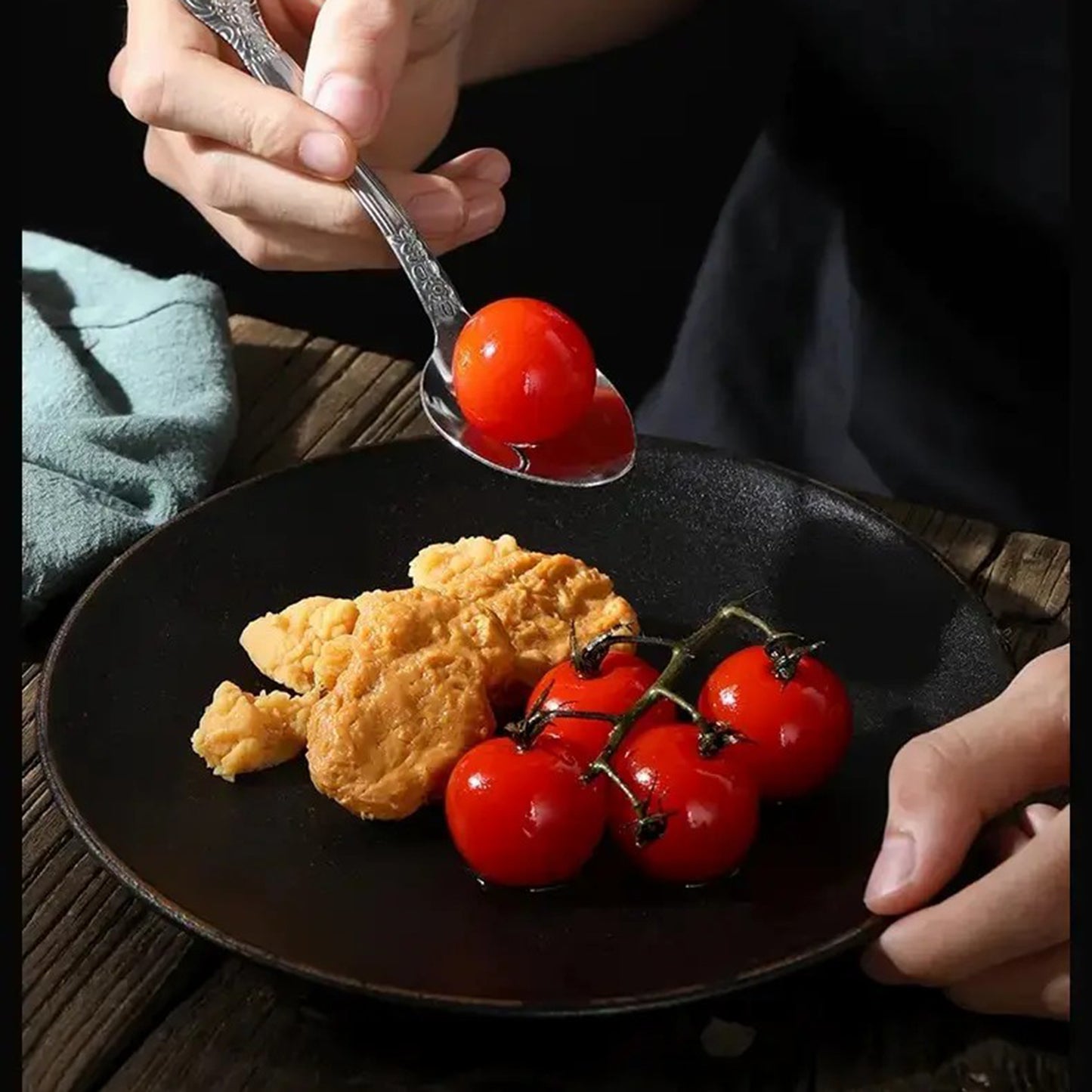 Premium Stainless Steel Cutlery Set – Fork Knife Spoon Teaspoon 4-Piece - USA