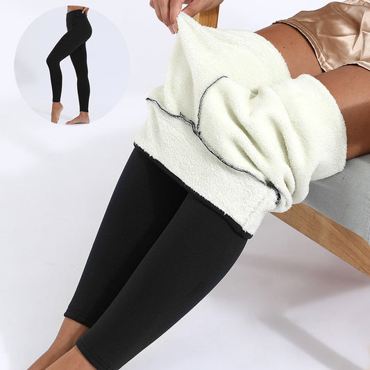 Warm Fleece Winter Leggings – Thick High-Stretch Cashmere Pants for Women Fashion