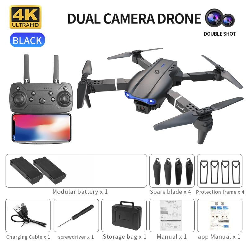 HD Dual Camera E99Pro Drone – Foldable, Lightweight & Powerful