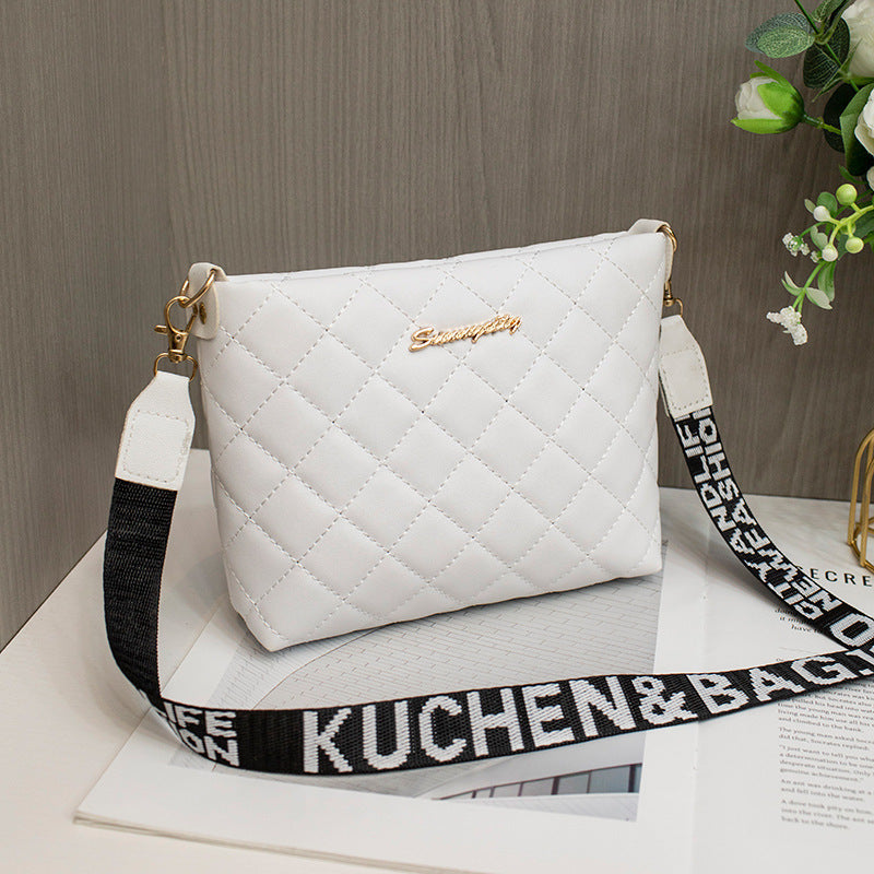 Luxury Lingge Embroidered Shoulder Bag – Stylish Women’s Crossbody Purse