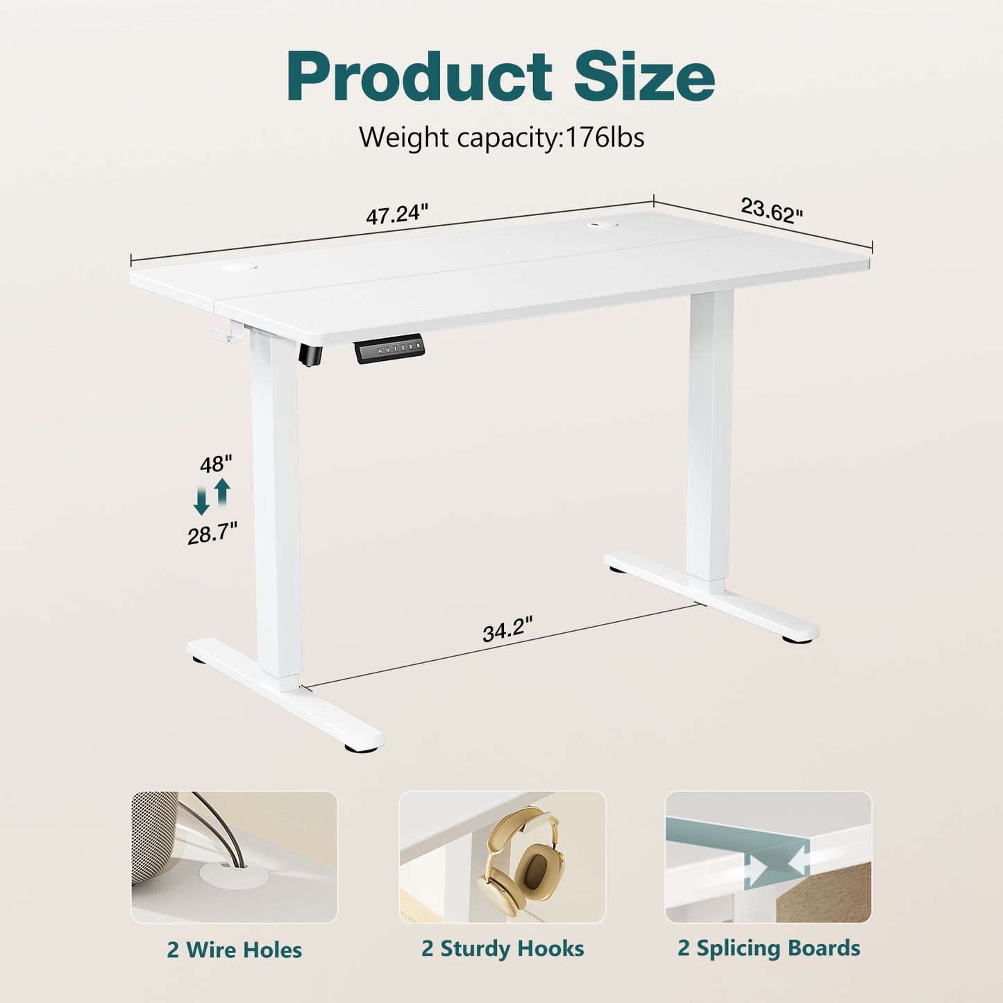 Smart Sit-Stand Desk – Smooth Lift, Modern Design