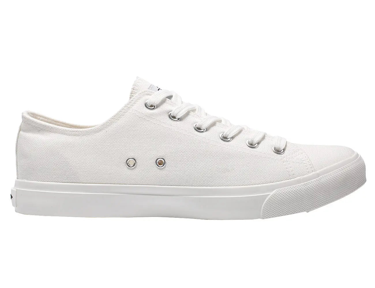Retro White Canvas Sneakers – Low Top Casual Shoes for Men & Women