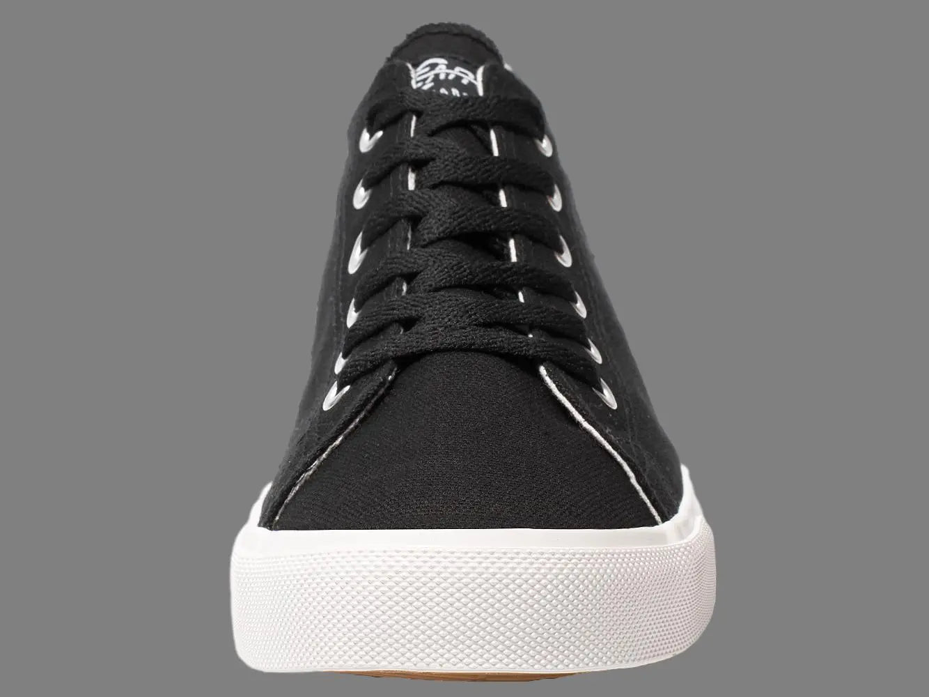 Retro Black/White Canvas Sneakers – Unisex with Cushioned Insole
