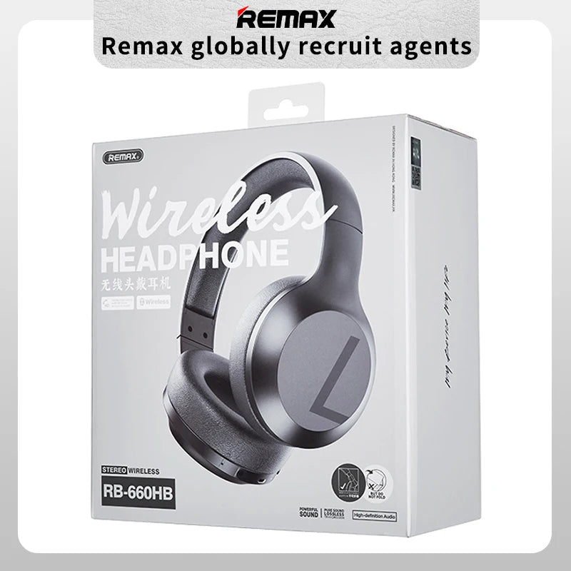 Remax RB-660HB Bluetooth Headphones – HiFi Sound Gaming Headset