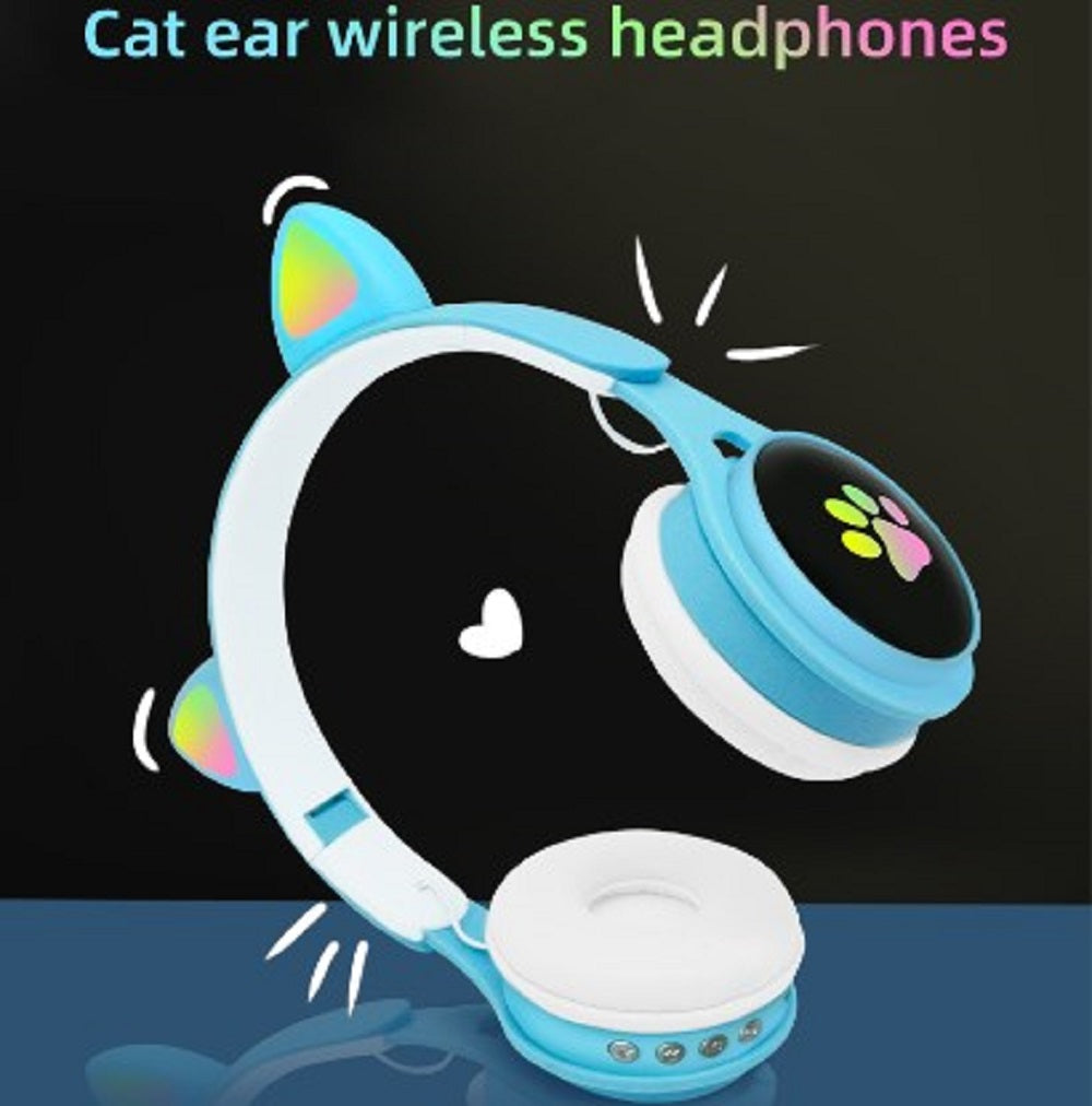 QIYU Cute Cat Ear Headphones for Kids – High Quality Bass Sound