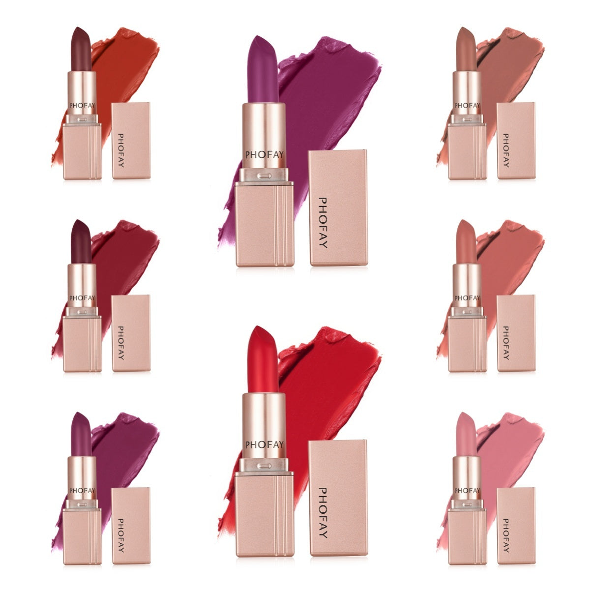 PHOFAY Matte Lipstick – Rich Pigment & All-Day Wear Beauty
