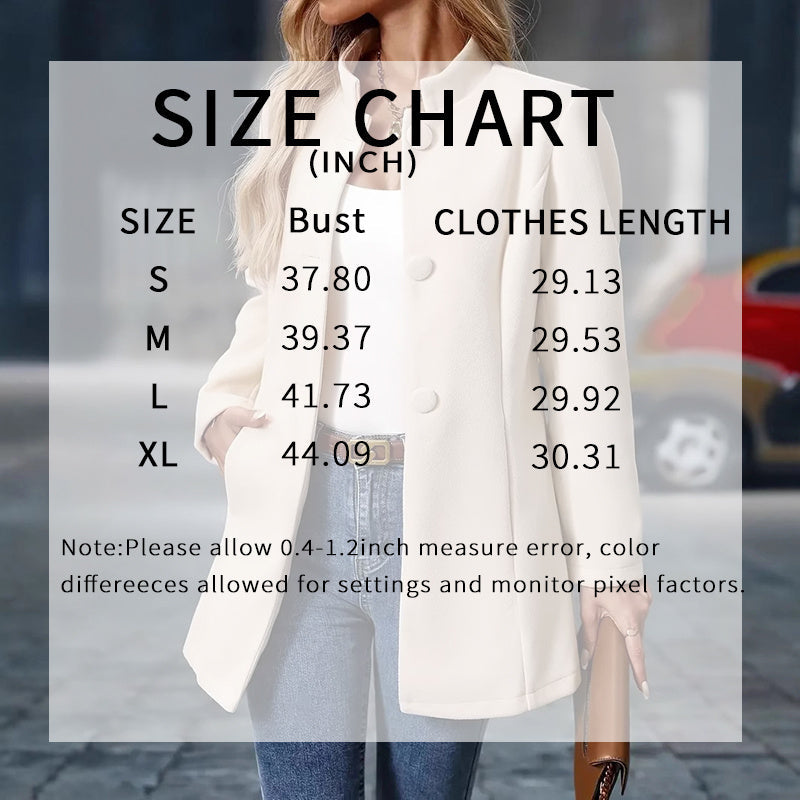 Elegant Women’s Mid-Length Coat – Stylish Office & Winter Overcoat Fashion