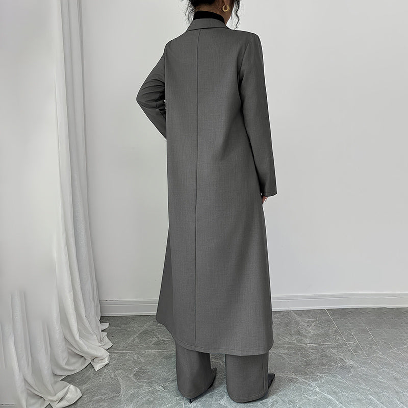 Elegant Blazer Pant Set – Women’s Formal Office 2-Piece Suit for Workwear Fashion