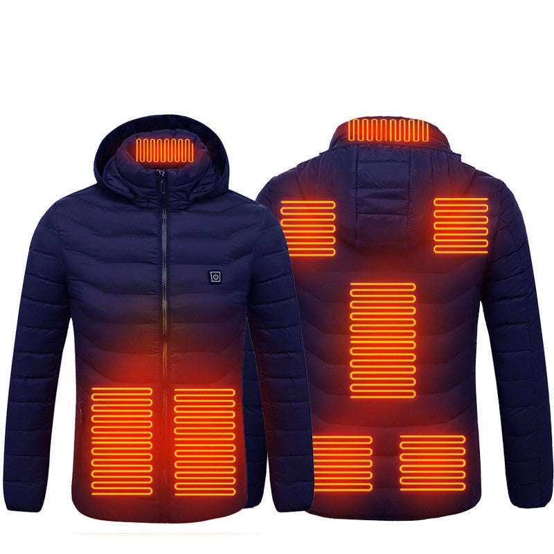 Rechargeable Heated Jacket for Men – Winter Thermal Coat with USB Power Heating Pads Fashion