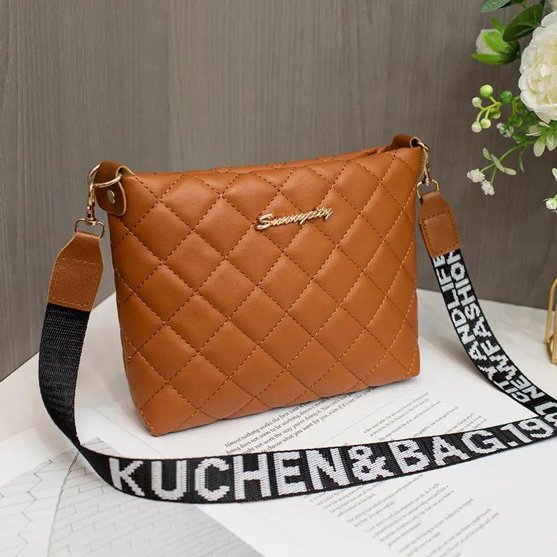 Small Messenger Bag For Women Trend Lingge Embroidery Female Shoulder Bags Fashion Chain Ladies Crossbody Purse Women bags