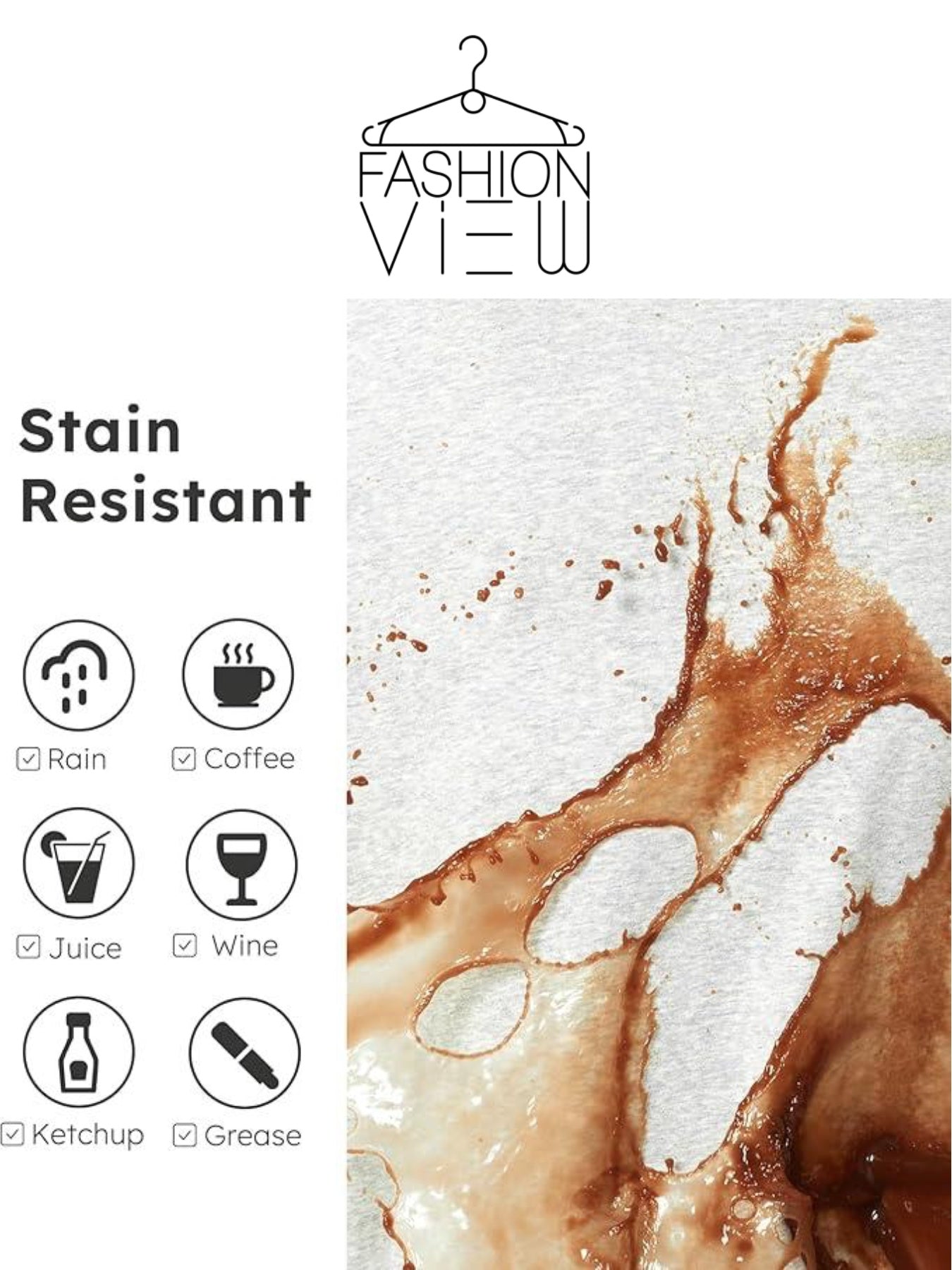 Men’s Water-Repellent Crewneck Tee – Classic White Cotton Blend T-Shirt Fashion