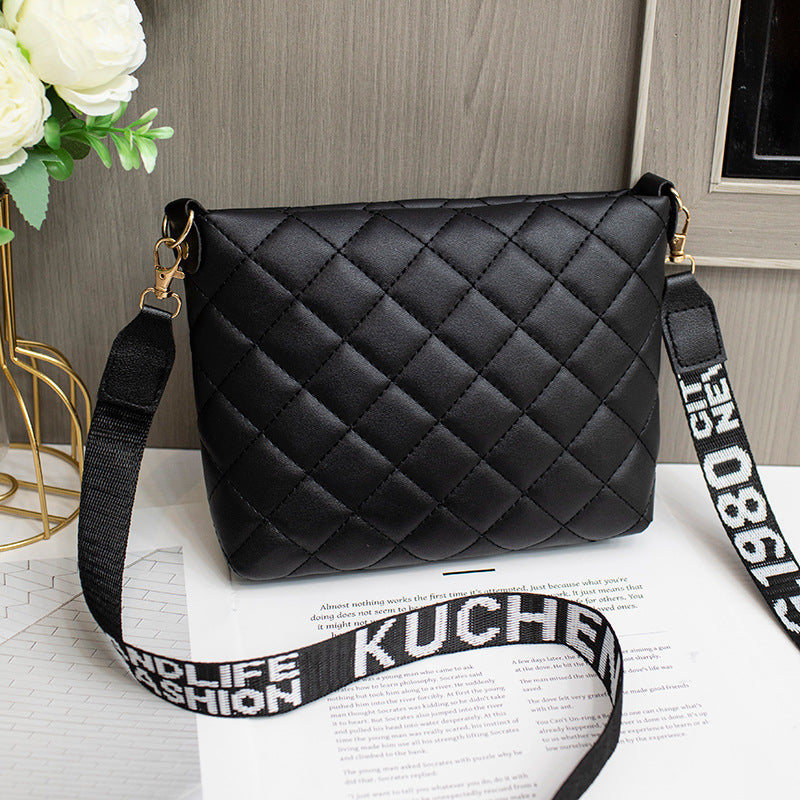 Luxury Lingge Embroidered Shoulder Bag – Stylish Women’s Crossbody Purse