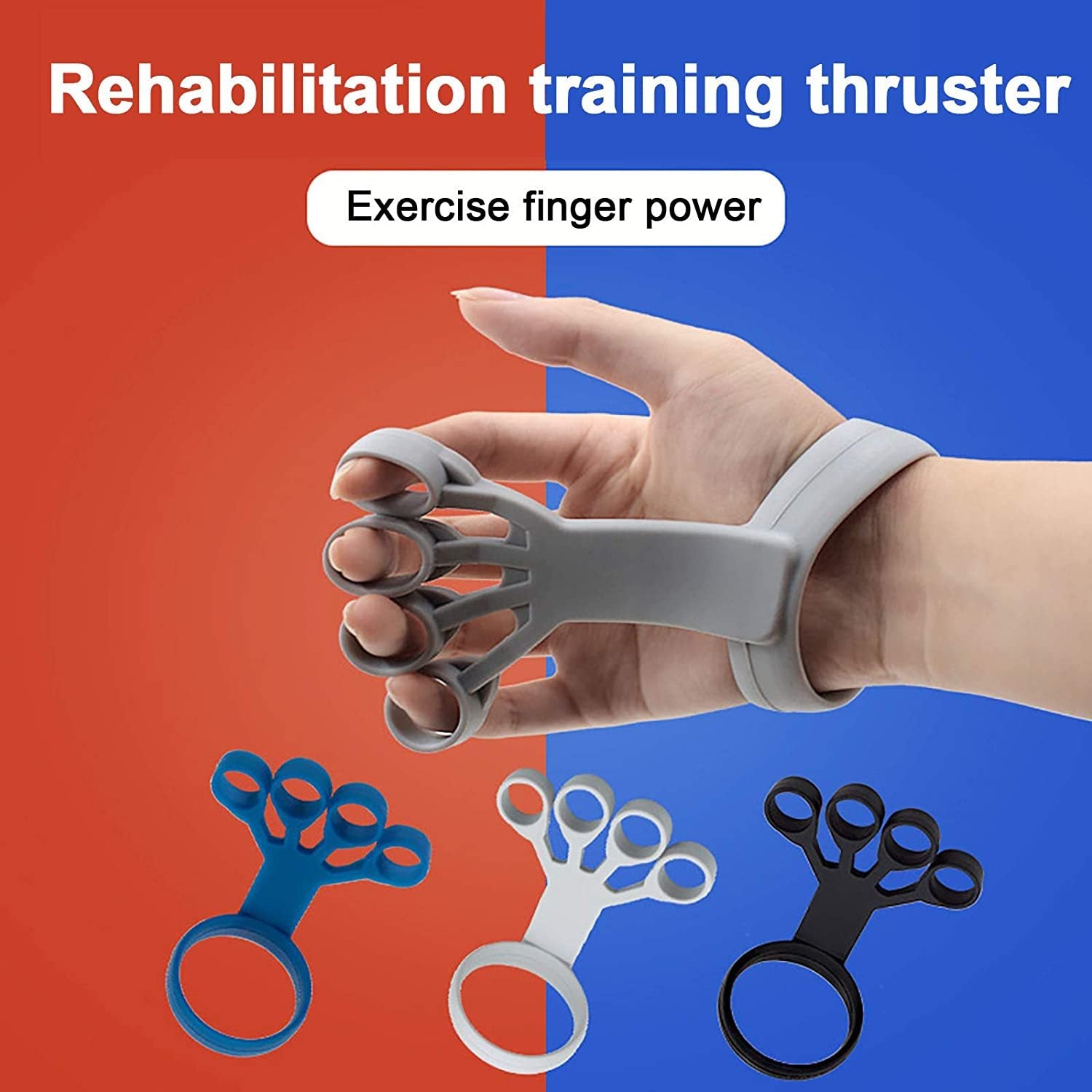 Silicone Finger Grip Trainer – Hand Exerciser for Strength, Rehab & Pain Relief Health