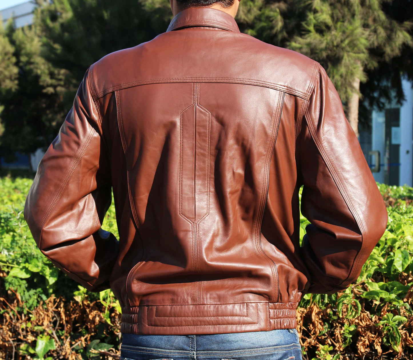 Theo Men’s Genuine Leather Jacket – Classic Stylish Outerwear