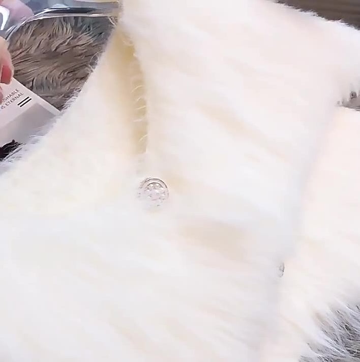 Luxury Faux Mink Velvet Cardigan – Soft, Thick & Chic Knit Coat for Autumn & Winter Fashion