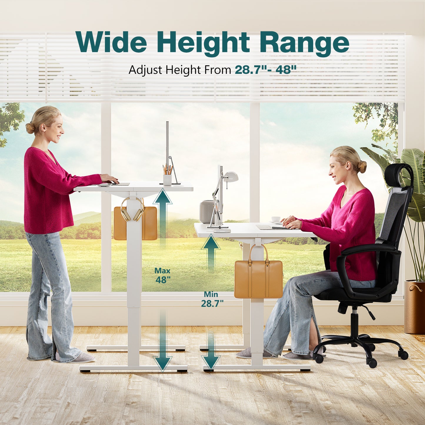 Smart Sit-Stand Desk – Smooth Lift, Modern Design