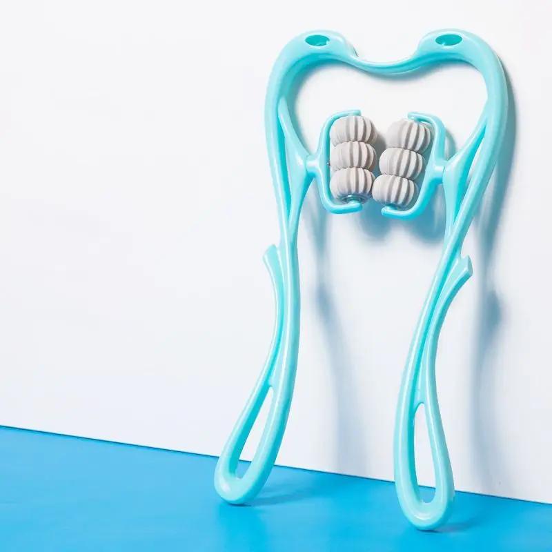 Multifunctional Manual Six-wheel Neck Massager Massage Relieve Roller Massage Tool Women bags