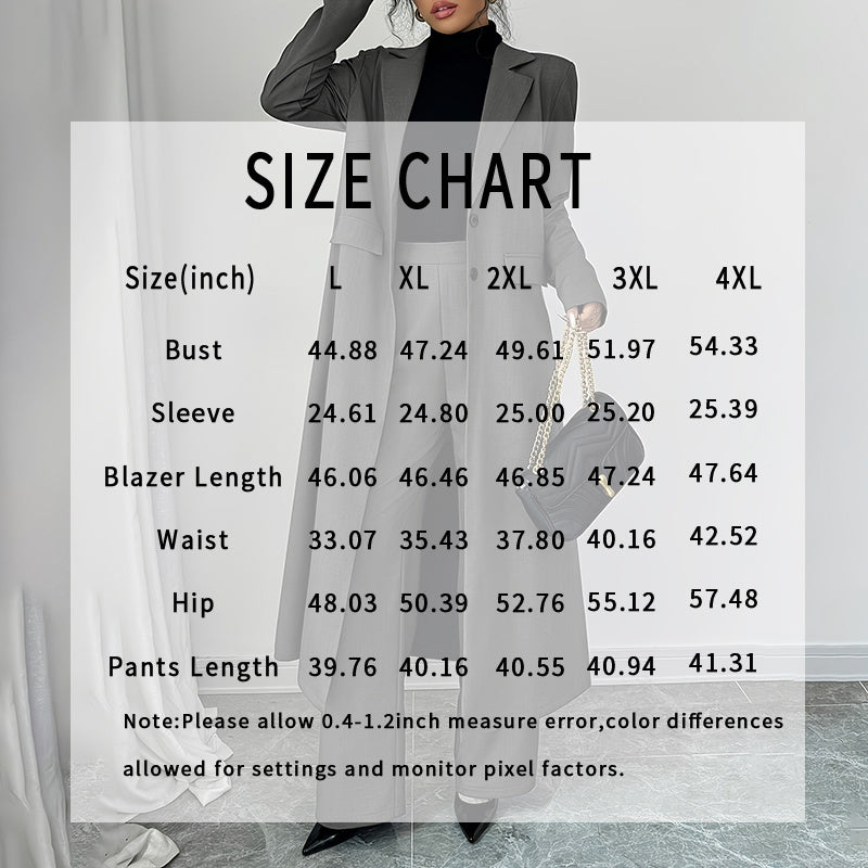 Elegant Blazer Pant Set – Women’s Formal Office 2-Piece Suit for Workwear Fashion