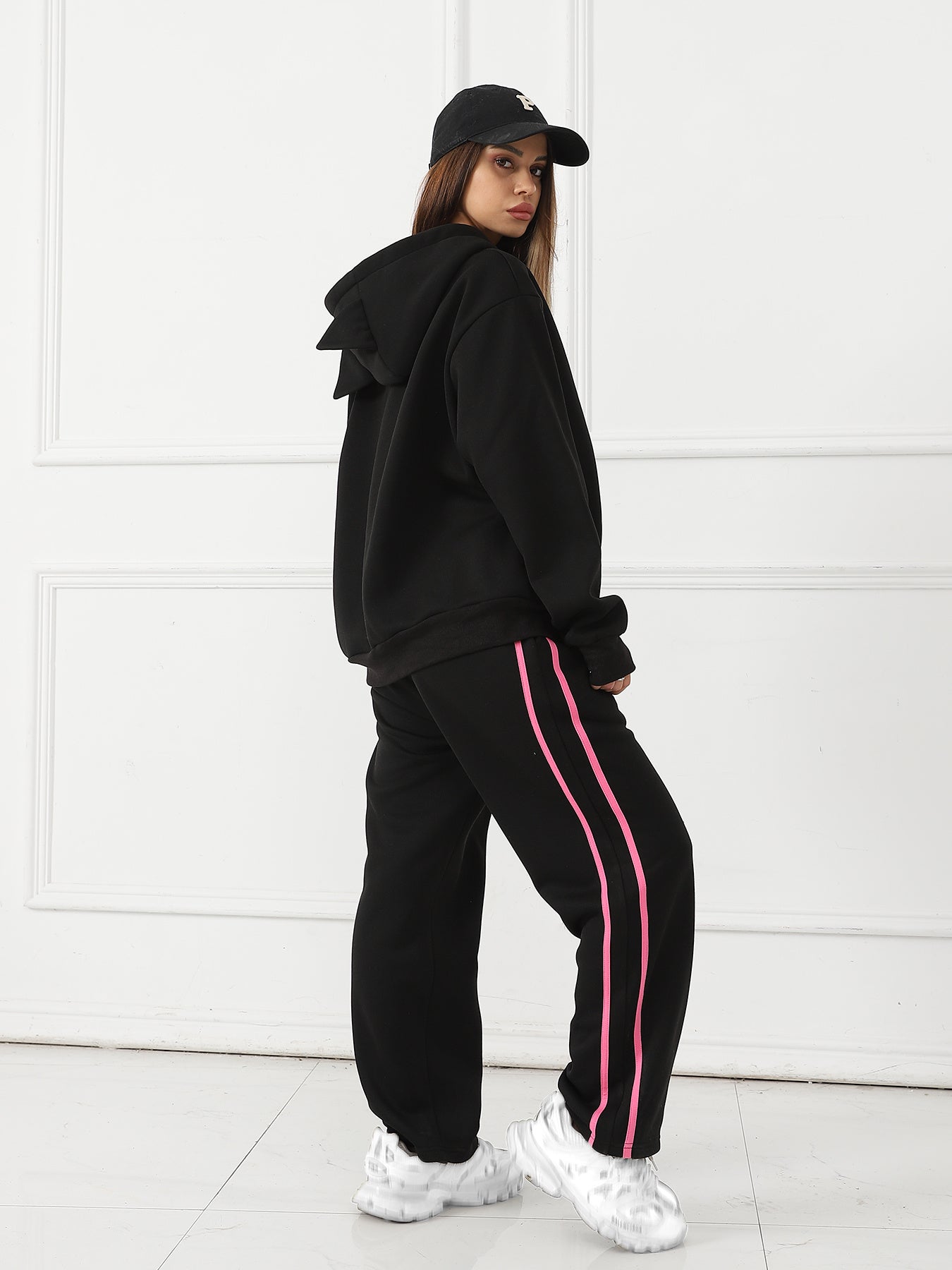 Cozy Hoodie Set for Women – Long Sleeve Loungewear Tracksuit Outfit Fashion