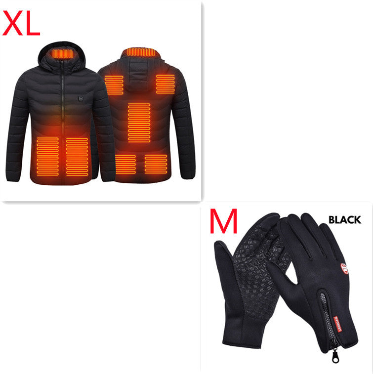 Rechargeable Heated Jacket for Men – Winter Thermal Coat with USB Power Heating Pads Fashion